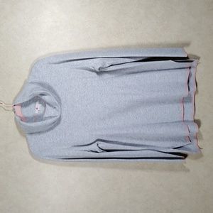 02125 Boden heather gray cashmere blend sweater w/peach trim 14